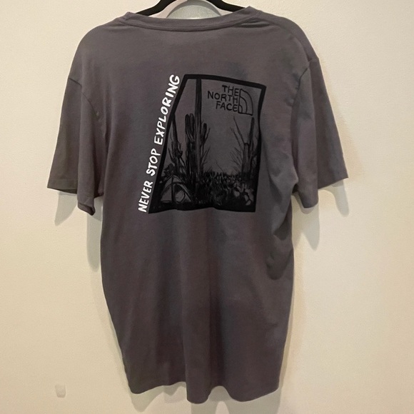 The North Face Gray Short Sleeve Tee Essential Comfort - Picture 2 of 4